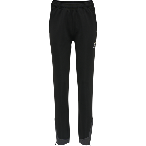 hmlLEAD WOMEN POLY PANTS, BLACK, packshot