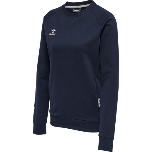 hmlMOVE GRID COTTON SWEATSHIRT WOMA, MARINE, packshot