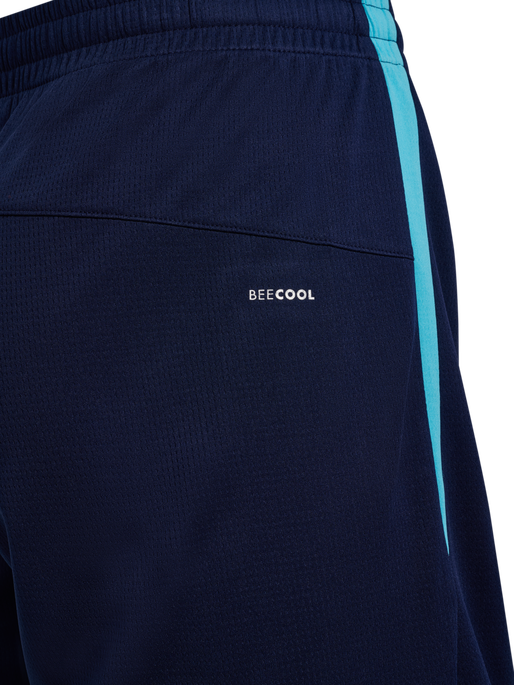 hmlLEAD 2.0 SHORTS, MARINE/BLUE FISH, packshot