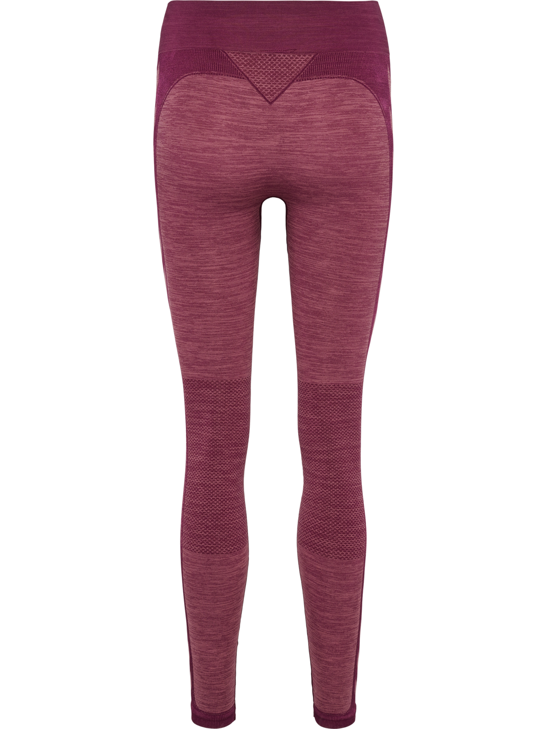 hmlCLEA SEAMLESS MID WAIST TIGHTS, GRAPE WINE/CRUSHED BERRY MEL, packshot