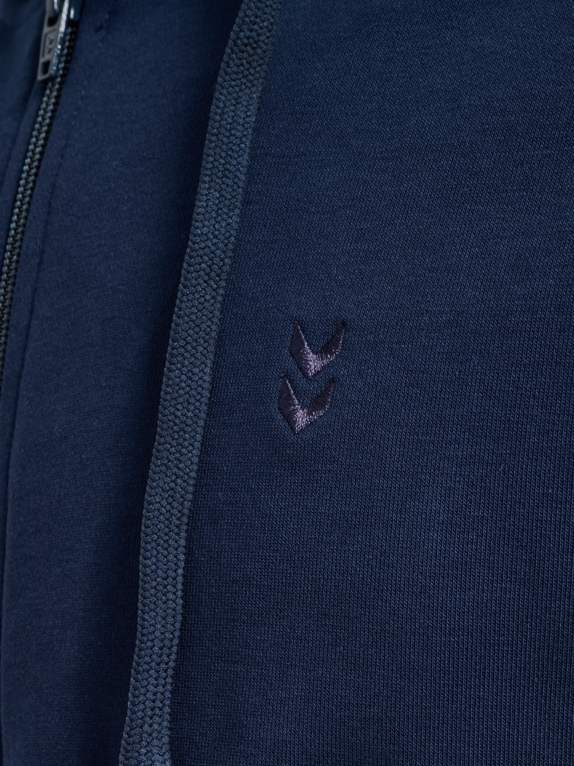 hmlPULSE PIPING ZIP HOODIE, DRESS BLUES, packshot