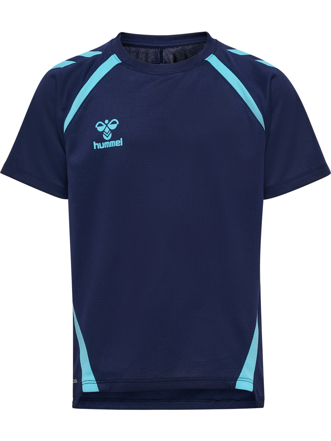 hmlLEAD 2.0 JERSEY S/S KIDS, MARINE/BLUE FISH, packshot