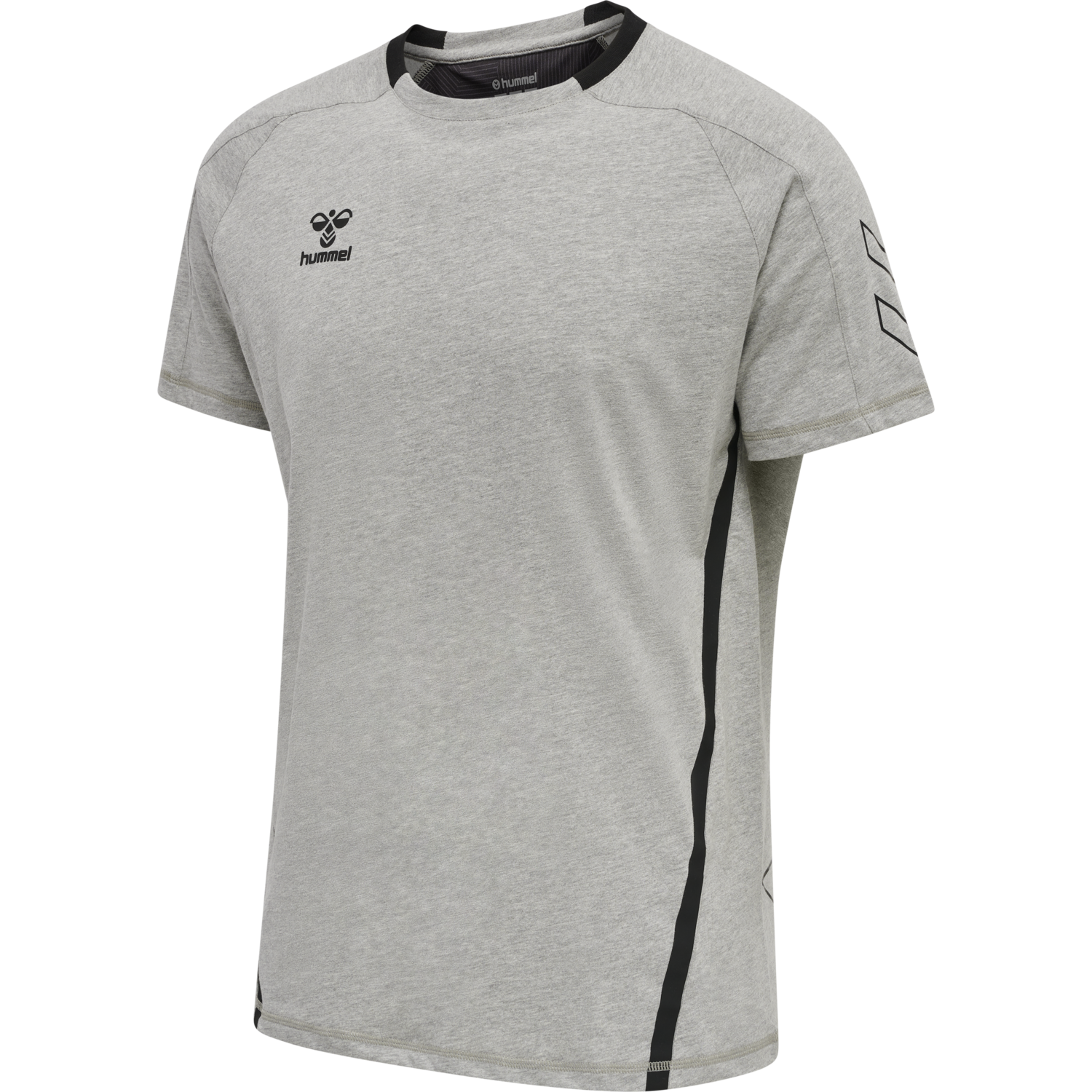 hmlCIMA XK T-SHIRT S/S, GREY MELANGE, packshot