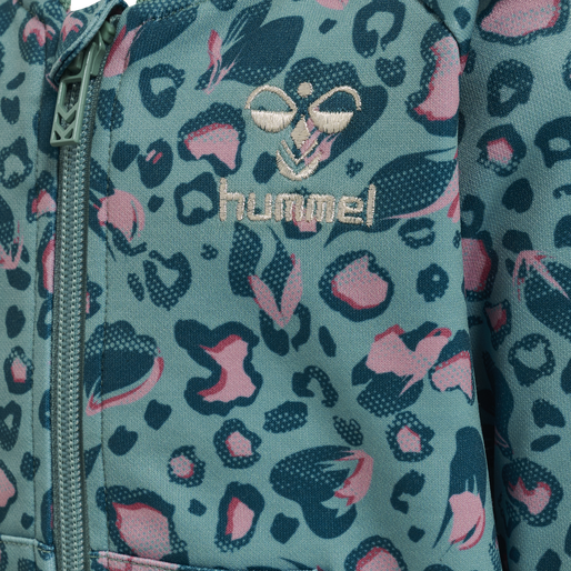 hmlOLYMPIA ZIP JACKET, MINERAL BLUE, packshot
