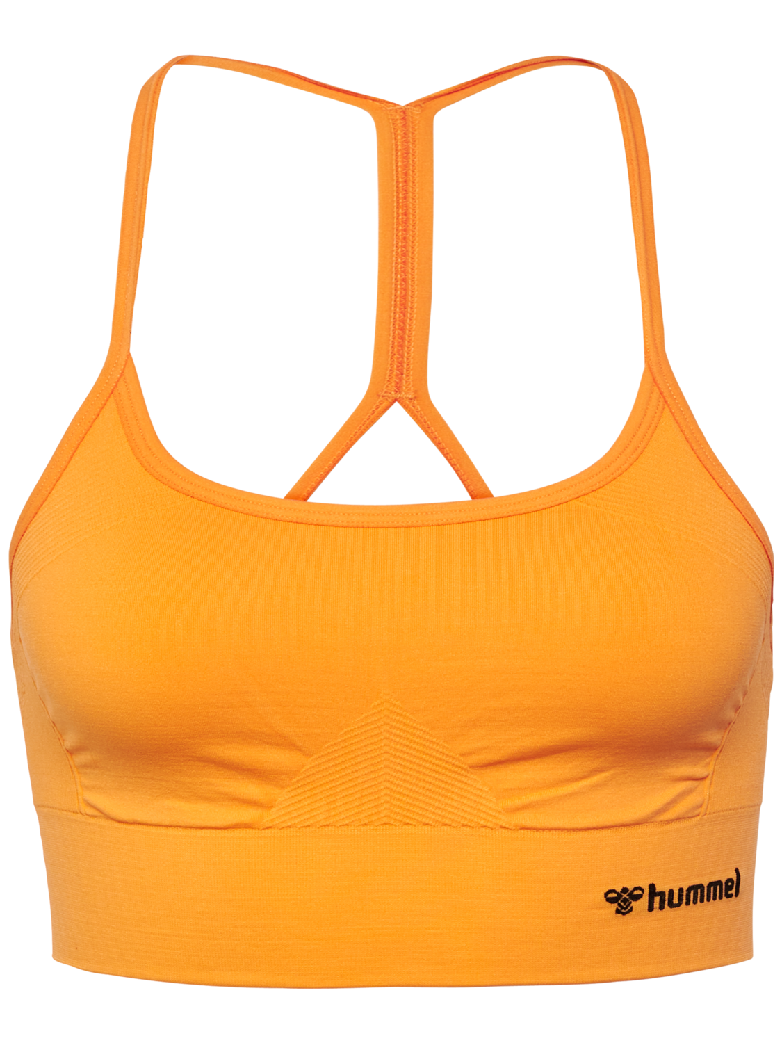 hmlTIFFY SEAMLESS SPORTS TOP, BLAZING ORANGE, packshot