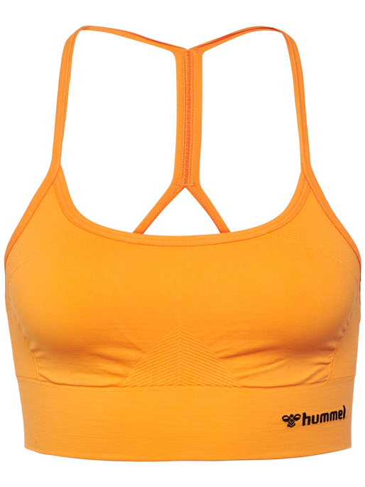 hmlTIFFY SEAMLESS SPORTS TOP, BLAZING ORANGE, packshot