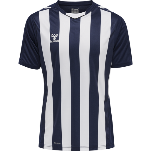 hmlCORE XK STRIPED JERSEY S/S, MARINE/WHITE hmlCORE XK STRIPED JERSEY S/S, MARINE/WHITE, packshot