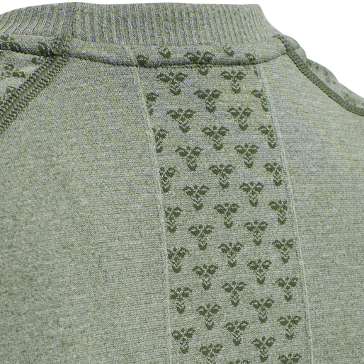 hmlCI SEAMLESS T-SHIRT, THYME MELANGE, packshot