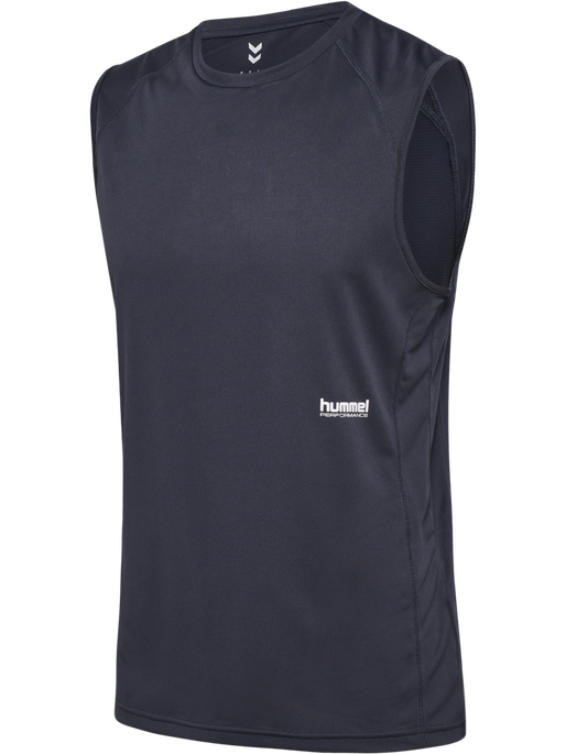 hmlPULSE WORKOUT TANK TOP, EBONY, packshot