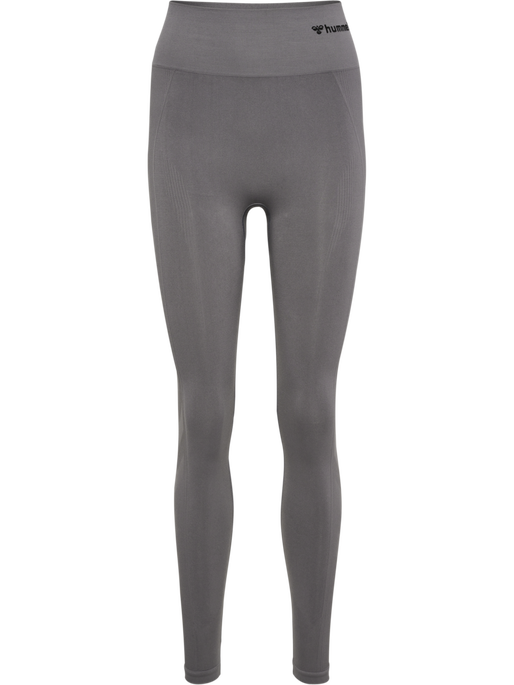 hmlTIF SEAMLESS HIGH WAIST TIGHTS, CHARCOAL GREY, packshot