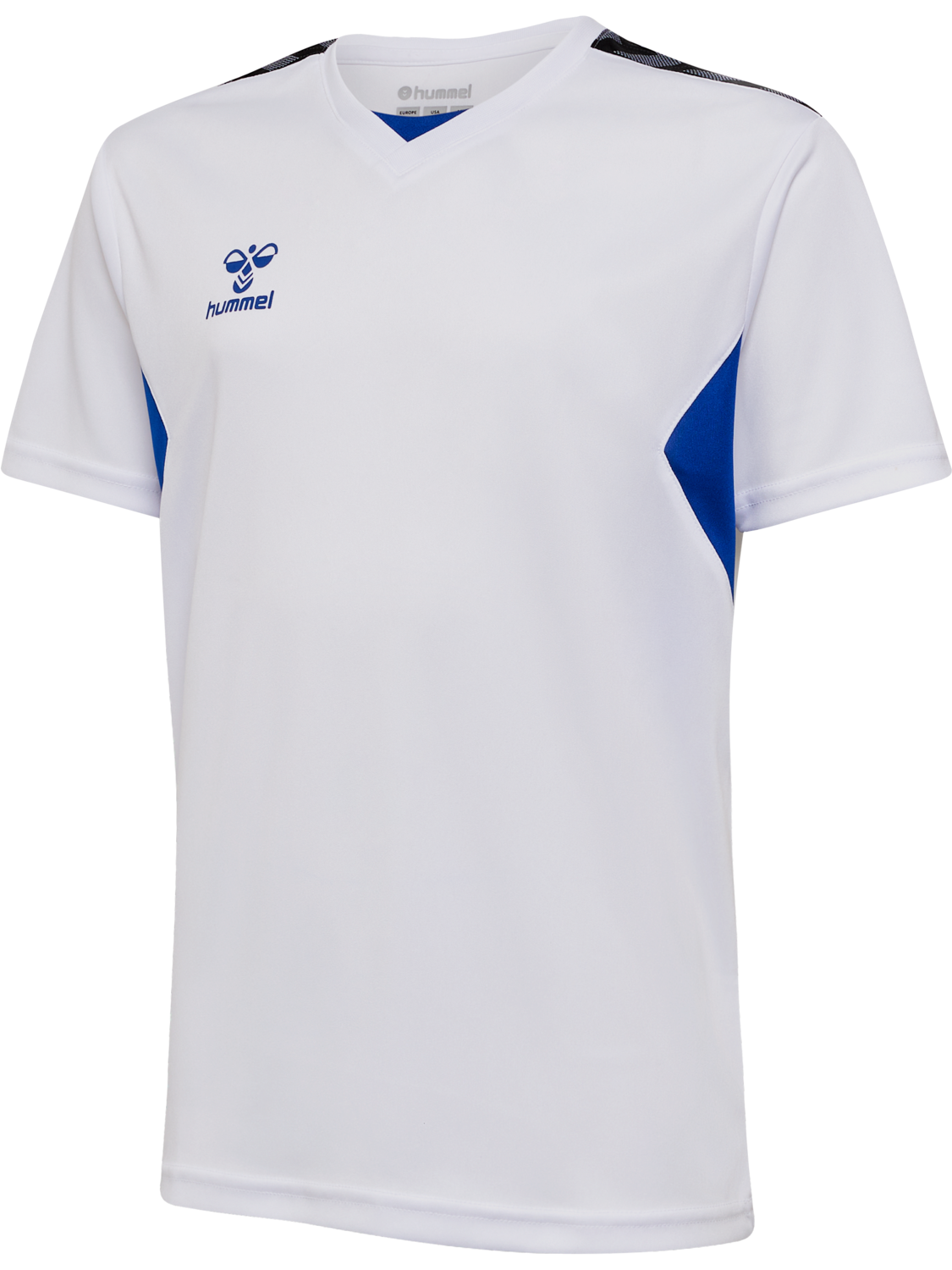 hmlAUTHENTIC PL JERSEY S/S KIDS, WHITE/TRUE BLUE, packshot