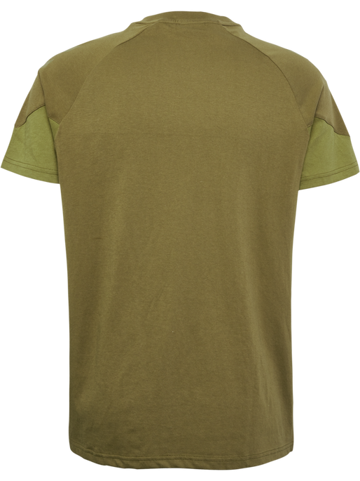 hmlTRAVEL T-SHIRT S/S, MILITARY OLIVE hmlTRAVEL T-SHIRT S/S, MILITARY OLIVE, packshot