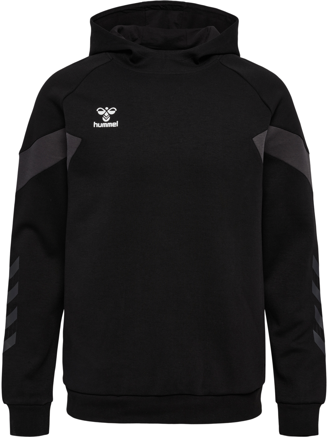 hmlTRAVEL SWEAT HOODIE, BLACK, packshot