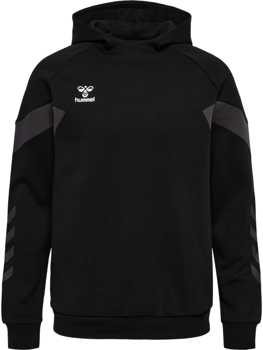 hmlTRAVEL SWEAT HOODIE, BLACK, packshot