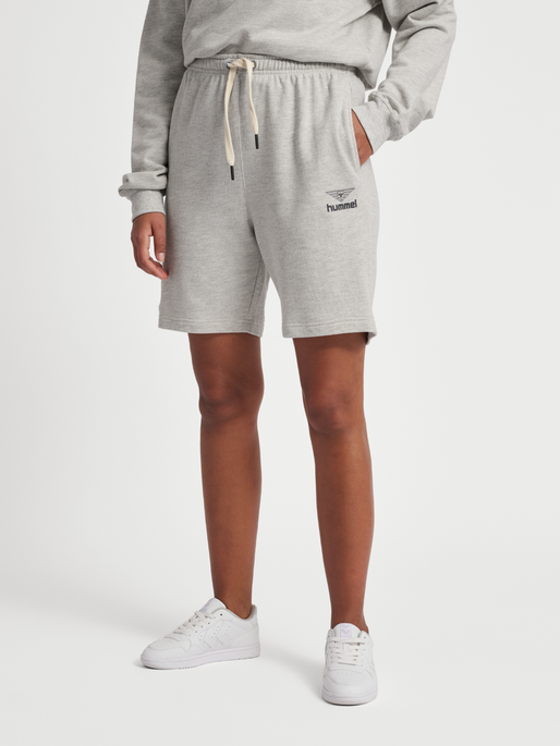 hummel HIVE SWEATSHORTS - LUCAS MELANGE GREY