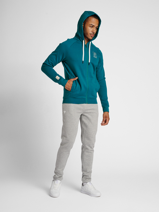 hummel GG12 SWEAT ZIP HOODIE DEEP LAGOON hummel