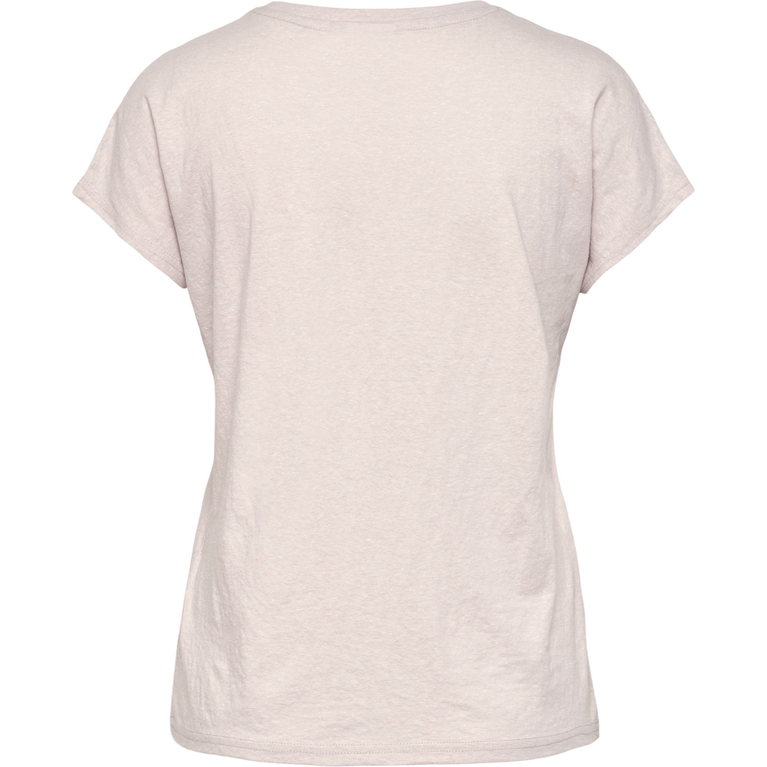 hmlZANDRA T-SHIRT, PUMICE STONE MELANGE, packshot