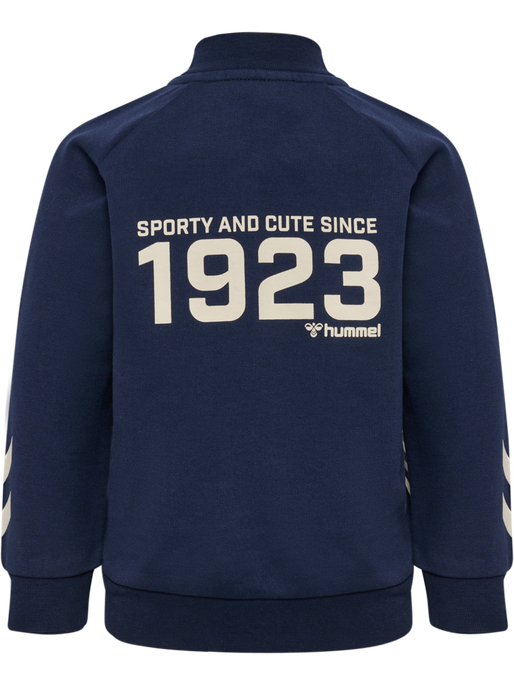 hmlSTRIPY ZIP JACKET, BLACK IRIS, packshot