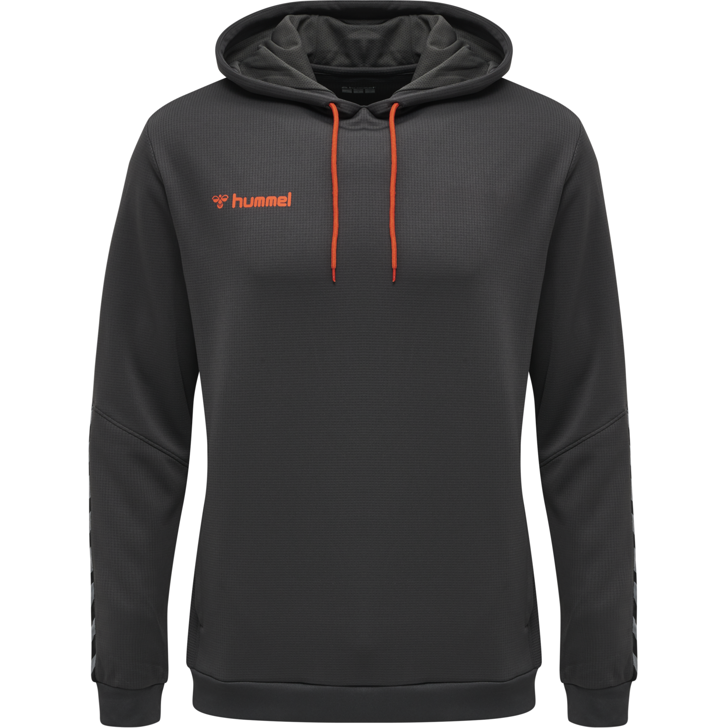 hmlAUTHENTIC POLY HOODIE, ASPHALT, packshot