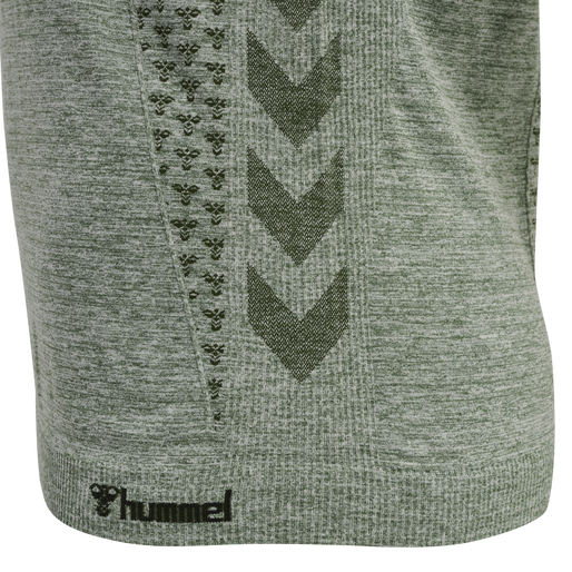 hmlCI SEAMLESS T-SHIRT, THYME MELANGE, packshot