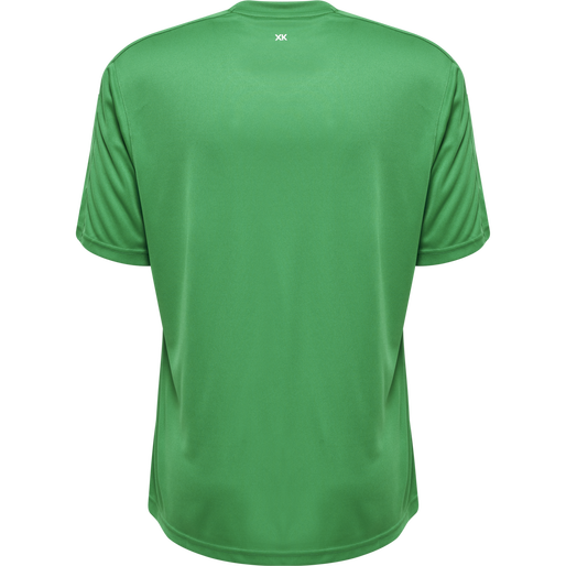 hmlCORE XK STRIPED JERSEY S/S, JELLY BEAN/WHITE hmlCORE XK STRIPED JERSEY S/S, JELLY BEAN/WHITE, packshot