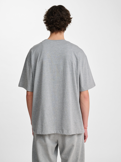 hummel LOOSE T-SHIRT BEE S/S - GREY MELANGE | hummel.net