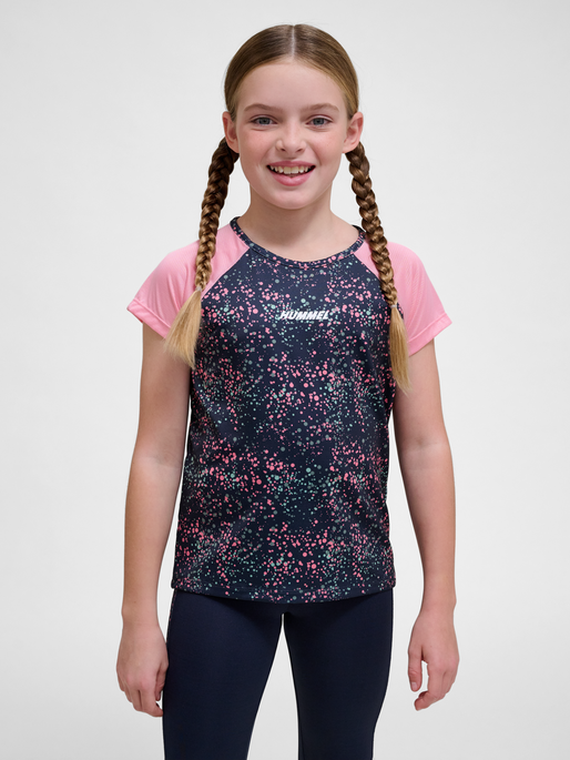 hmlTESSA T-SHIRT S/S, PEONY, model