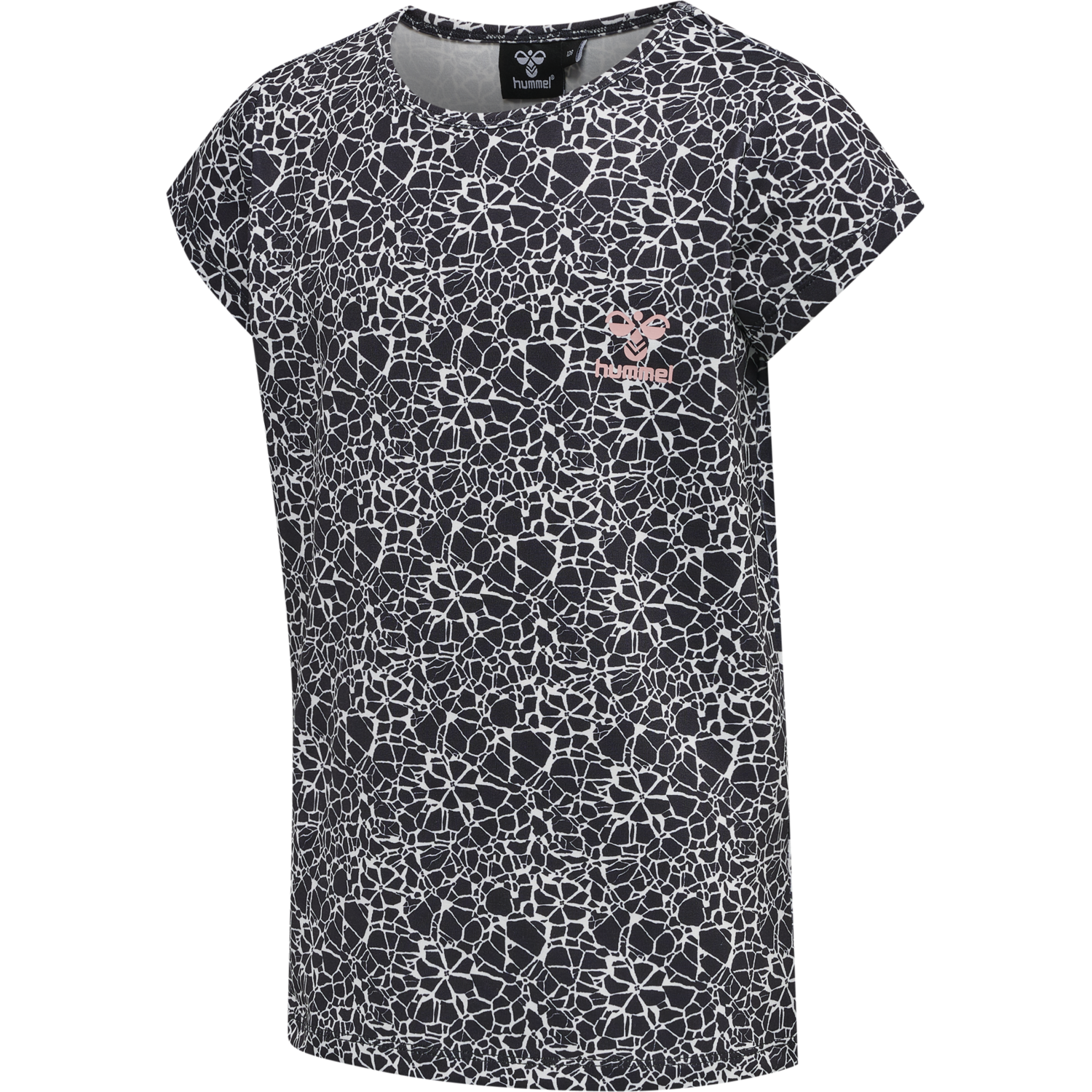 hmlNANNA T-SHIRT S/S, BLACK/WHITE, packshot