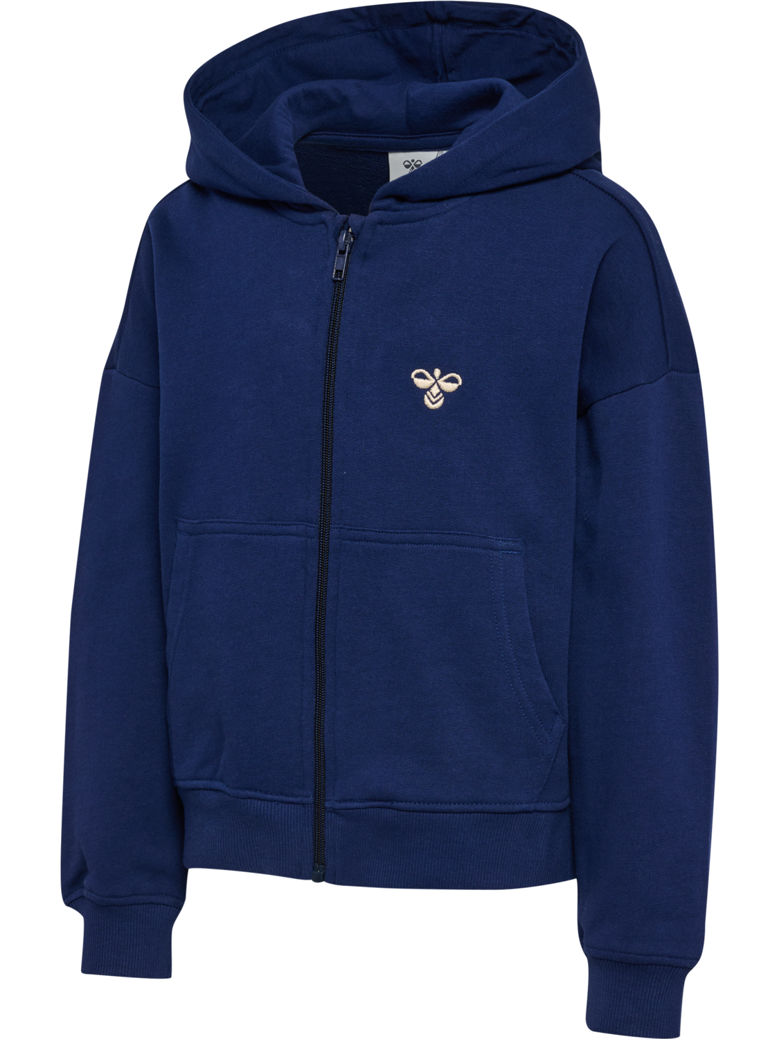 hmlJR JUMP BOXY ZIP CARDIGAN, MEDIEVAL BLUE, packshot