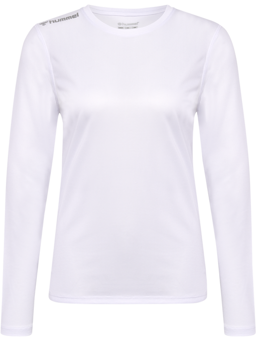 hmlRUN JERSEY L/S WOMAN, WHITE, packshot