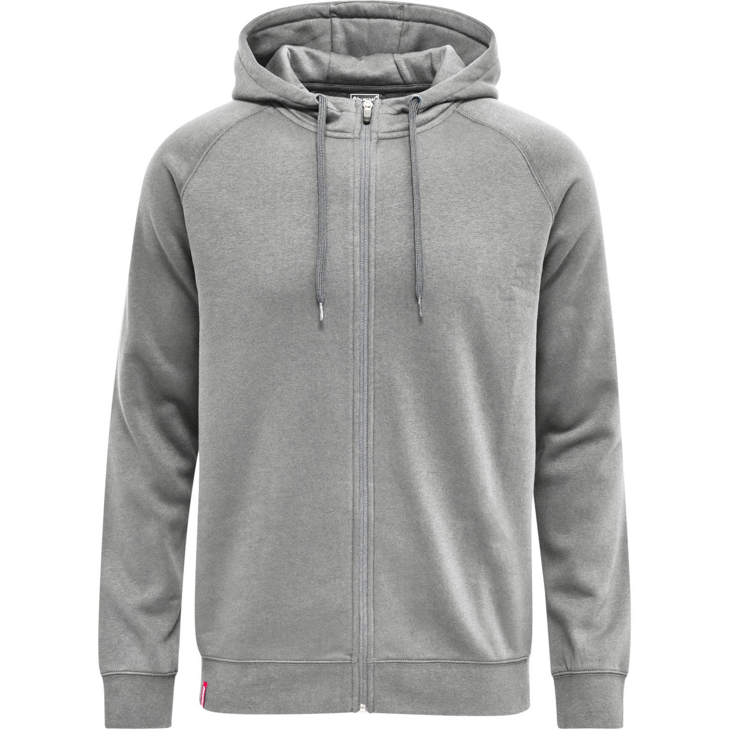 hmlRED CLASSIC ZIP HOODIE, GREY MELANGE, packshot