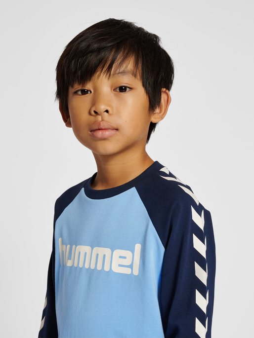 Sjældent bur Tag telefonen hummel BOYS T-SHIRT L/S - DUSK BLUE | hummel.net