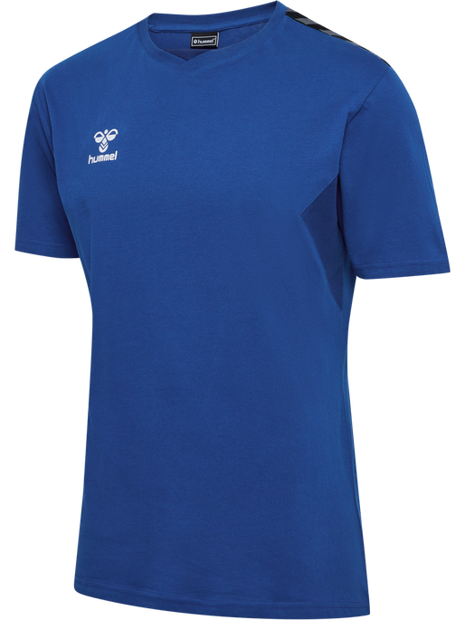 hmlAUTHENTIC CO T-SHIRT S/S, TRUE BLUE, packshot