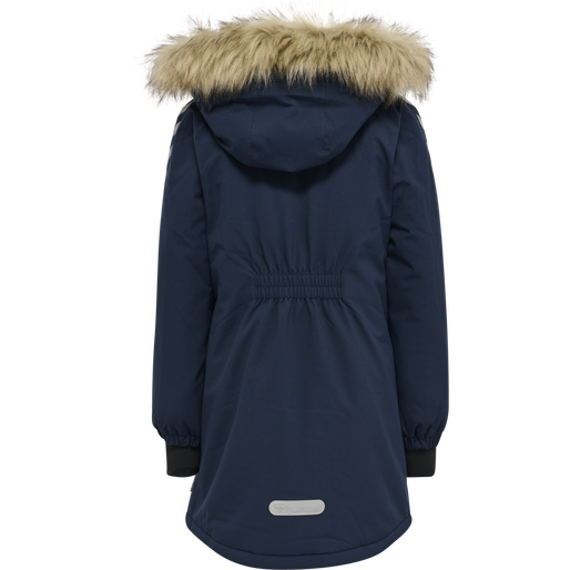 hmlLEAF TEX COAT, BLACK IRIS hmlLEAF TEX COAT, BLACK IRIS, packshot
