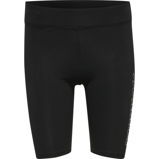 hmlTE MAJA 2-PACK MW C TIGHT SHORTS, BLACK/INSIGINA BLUE, packshot