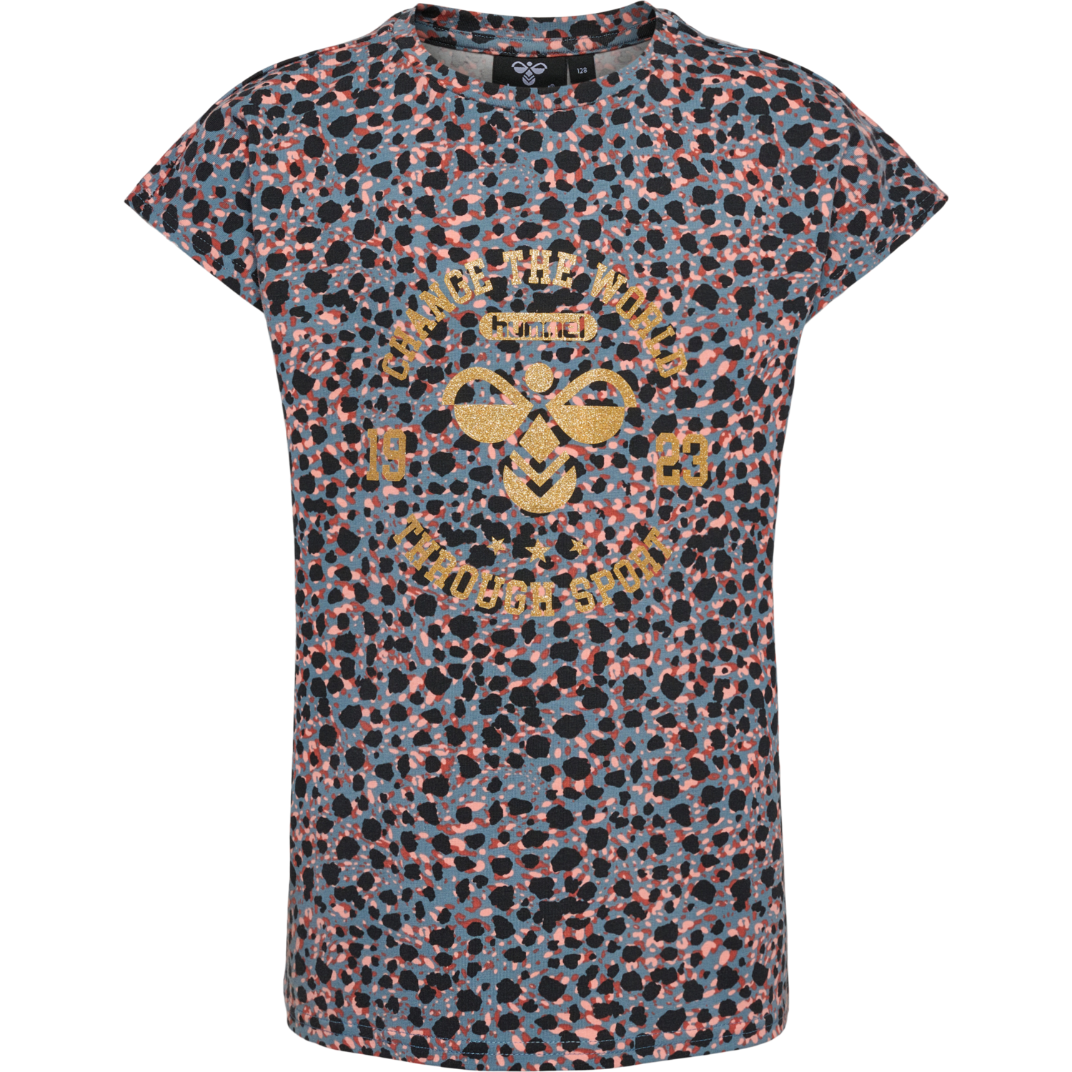 hmlMEJSE T-SHIRT S/S, BLUE MIRAGE, packshot