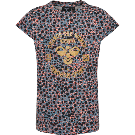 hmlMEJSE T-SHIRT S/S, BLUE MIRAGE, packshot