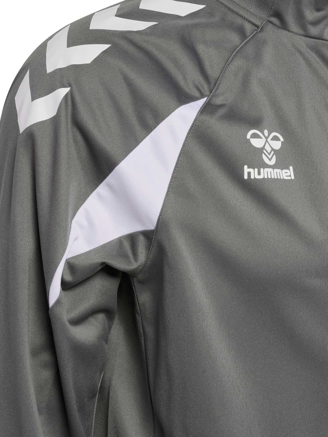 hmlCORE 2.0 TRACK ZIP JACKET, STEEL GRAY/WHITE, packshot