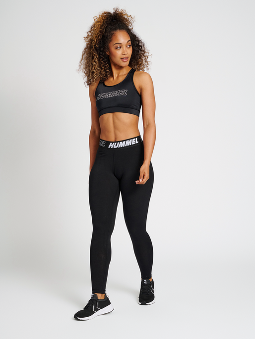 hummel TE TOLA SPORTS BRA - BLACK