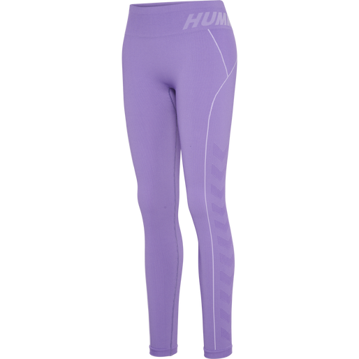 hmlTE CHRISTEL SEAMLESS MW TIGHTS, PAISLEY PURPLE, packshot