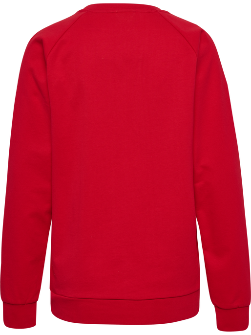 HMLGO COTTON LOGO SWEATSHIRT WOMAN, TRUE RED, packshot