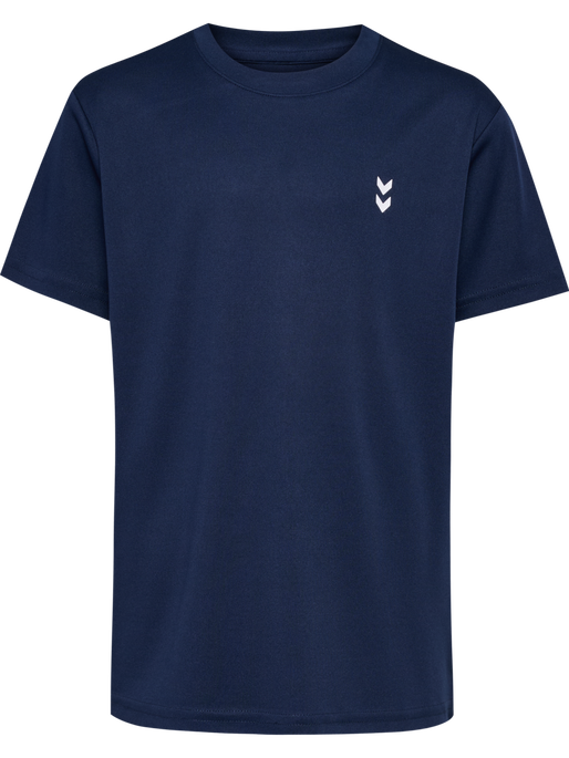 hmlJR PULSE TRAINING T-SHIRT, DRESS BLUES, packshot