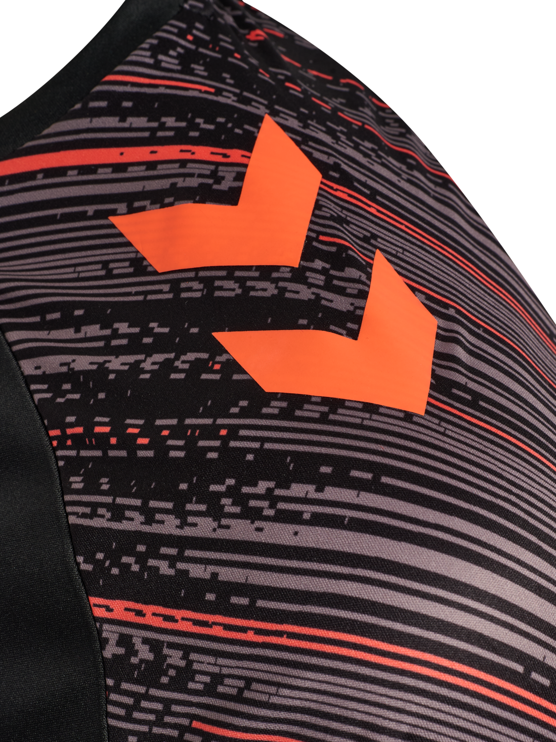 hmlBLAZE PRO TRAINING JERSEY S/S, BLACK/ORANGE, packshot