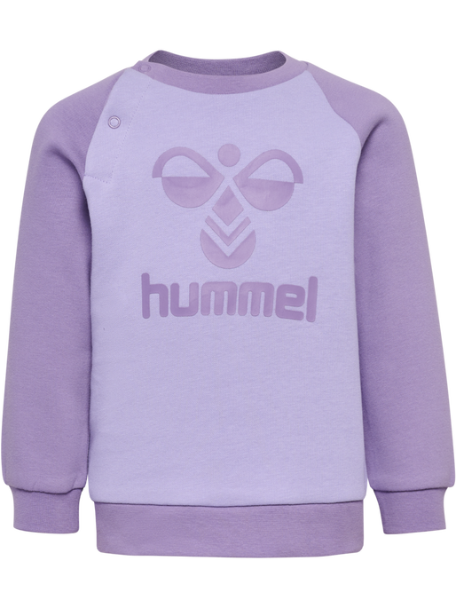 hmlHUMMING CREWSUIT, CHALK VIOLET, packshot