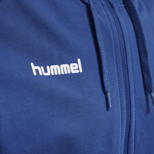 hummel GO COTTON ZIP HOODIE - TRUE BLUE