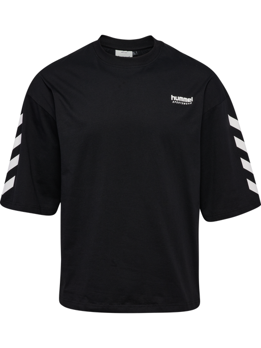 hmlOVERSIZED WILLY T-SHIRT SW, BLACK hmlOVERSIZED WILLY T-SHIRT SW, BLACK, packshot