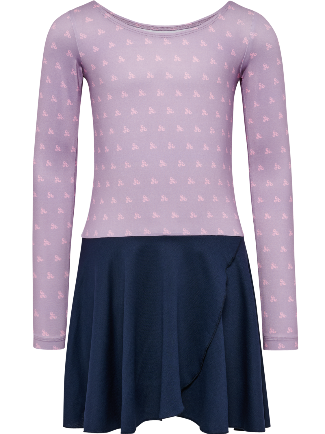 hmlJR MIX GYMSUIT L/S, LAVENDER MIST, packshot