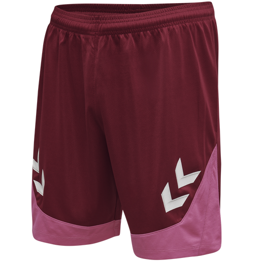 hmlLEAD POLY SHORTS, BIKING RED, packshot