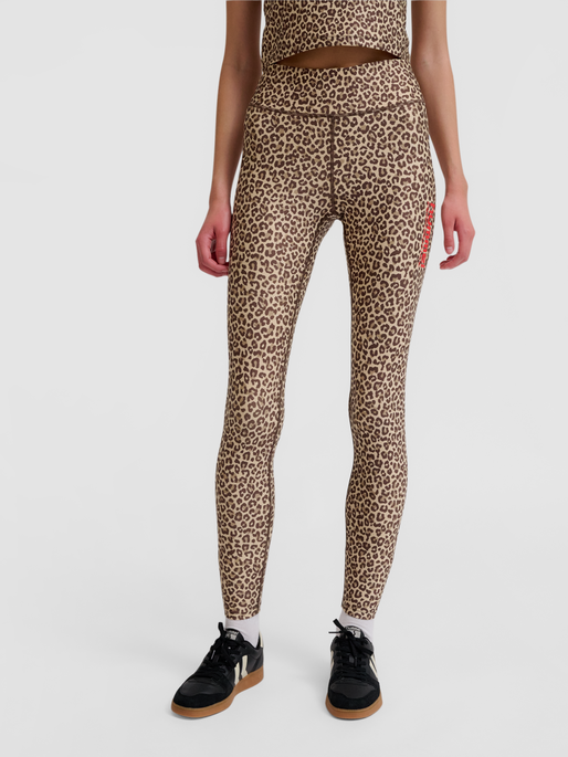 hmlFAST MID WAIST TIGHTS, BOULDER, model