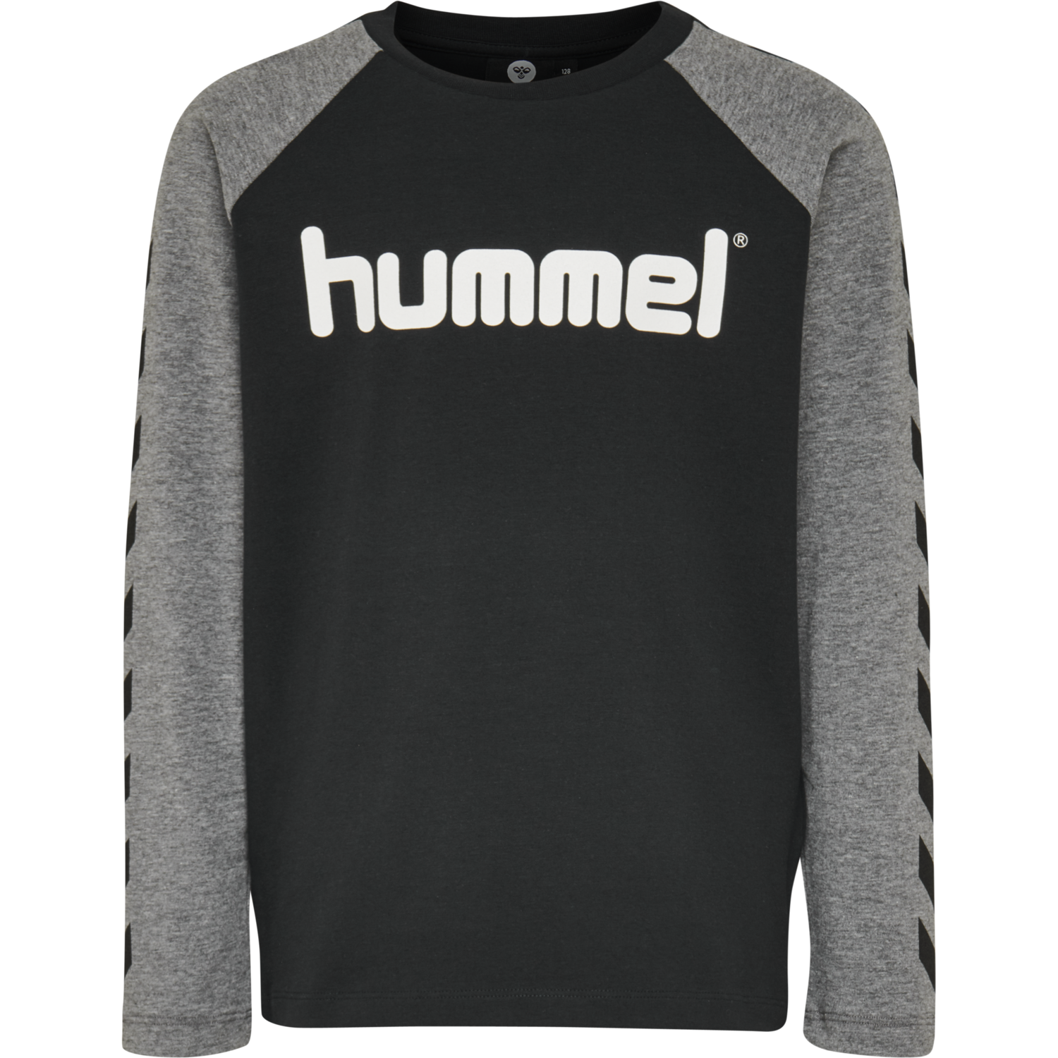hmlBOYS T-SHIRT L/S, BLACK, packshot